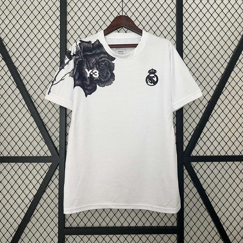 Camisa Real Madrid Y3 Versão Branca 24/25