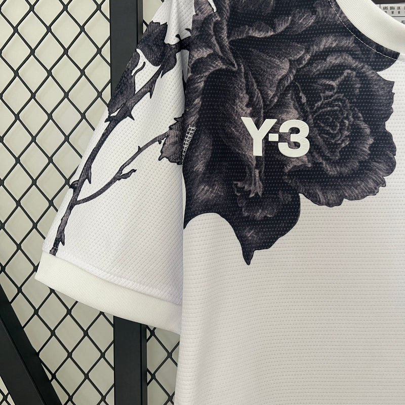 Camisa Real Madrid Y3 Versão Branca 24/25